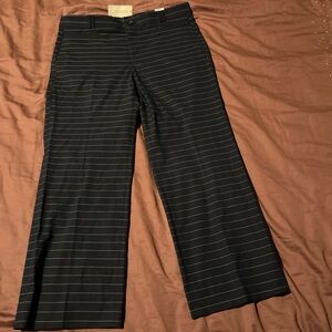 BANANA REPUBLIC NAVY AND WHITE STRIPED PANTS  SIZE 6